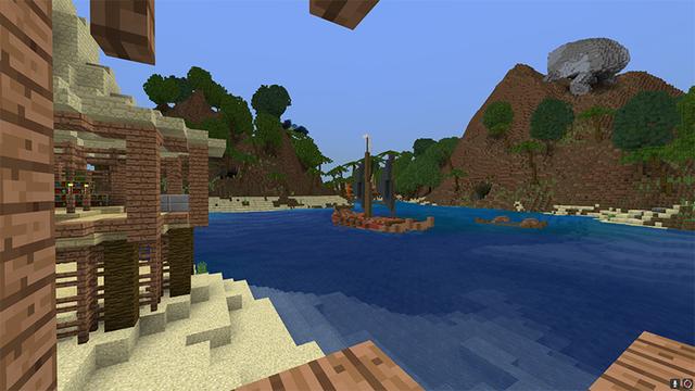 Screenshot of the Minecraft Bedrock Marketplace product Isles of Aloha created by Pathway Studios.