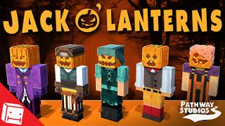 Thumbnail of the Minecraft Bedrock Marketplace product Jack O' Lanterns created by Pathway Studios.