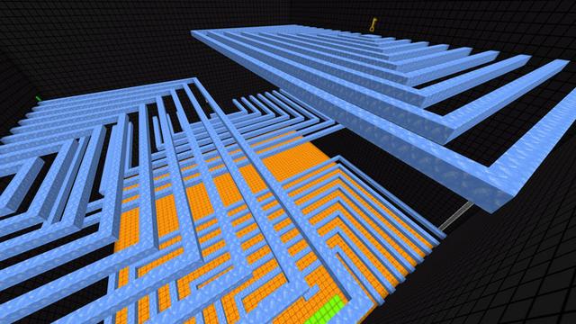 Screenshot of the Minecraft Bedrock Marketplace product Jetpack Parkour created by Pathway Studios.