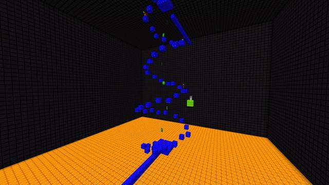 Screenshot of the Minecraft Bedrock Marketplace product Jetpack Parkour created by Pathway Studios.