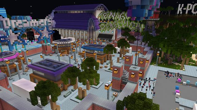 Screenshot of the Minecraft Bedrock Marketplace product K-Pop Festival created by Pathway Studios.