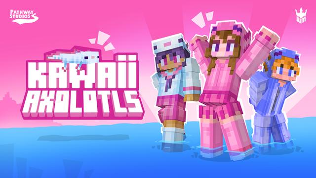Thumbnail of the Minecraft Bedrock Marketplace product Kawaii Axolotls created by Pathway Studios.