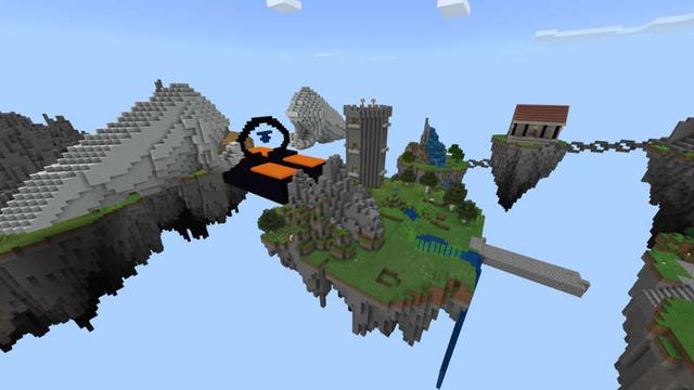 Screenshot of the Minecraft Bedrock Marketplace product Kingdom of the Sky CE created by Pathway Studios.