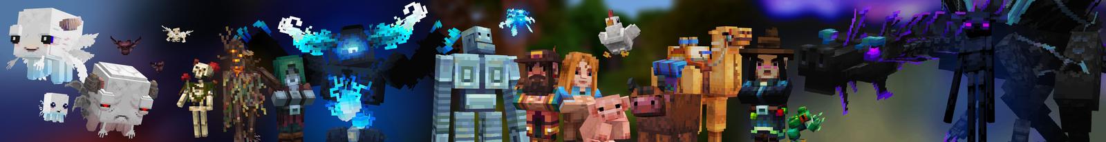 Panorama of the Minecraft Bedrock Marketplace product Legendary Texture Pack created by Pathway Studios.