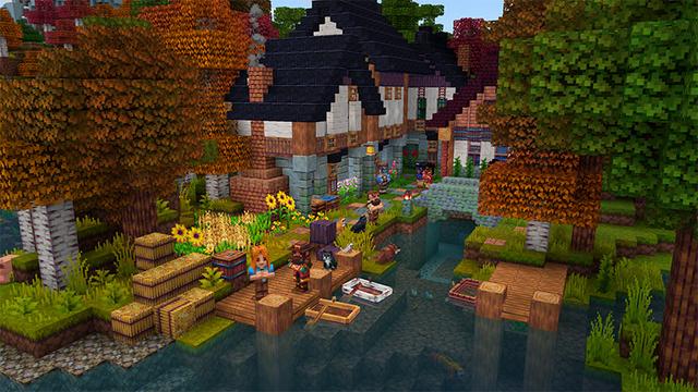 Screenshot of the Minecraft Bedrock Marketplace product Legendary Texture Pack created by Pathway Studios.