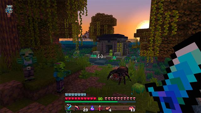 Screenshot of the Minecraft Bedrock Marketplace product Legendary Texture Pack created by Pathway Studios.