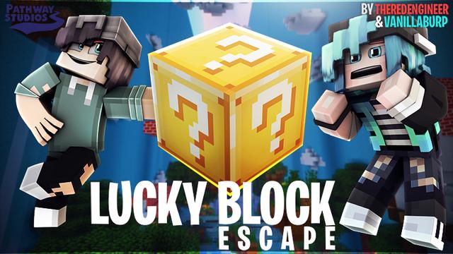 Thumbnail of the Minecraft Bedrock Marketplace product Lucky Block Escape created by Pathway Studios.