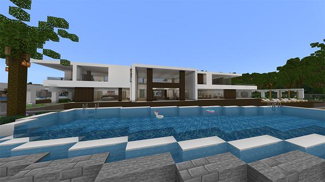 Screenshot of the Minecraft Bedrock Marketplace product Luxury Island created by Pathway Studios.