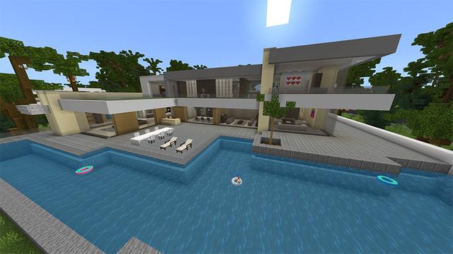 Screenshot of the Minecraft Bedrock Marketplace product Luxury Island created by Pathway Studios.