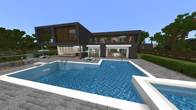 Screenshot of the Minecraft Bedrock Marketplace product Luxury Island created by Pathway Studios.