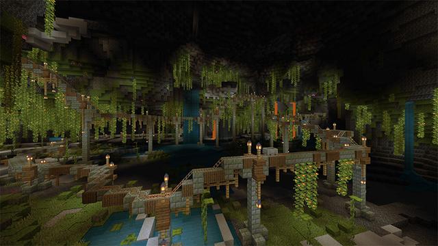 Screenshot of the Minecraft Bedrock Marketplace product Magical Mushroom Island created by Pathway Studios.