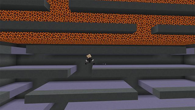 Screenshot of the Minecraft Bedrock Marketplace product Magma Runner created by Pathway Studios.