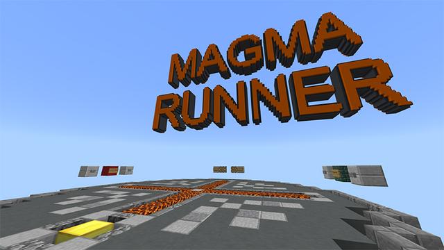 Screenshot of the Minecraft Bedrock Marketplace product Magma Runner created by Pathway Studios.