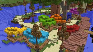 Screenshot of the Minecraft Bedrock Marketplace product Mesa Castle created by Pathway Studios.