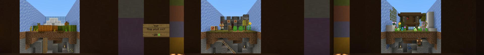 Panorama of the Minecraft Bedrock Marketplace product Micro Village Tycoon CE created by Pathway Studios.