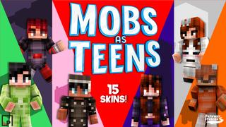 Thumbnail of the Minecraft Bedrock Marketplace product Mobs as Teens created by Pathway Studios.