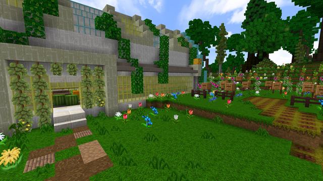 Screenshot of the Minecraft Bedrock Marketplace product Modern HD - Advanced Textures created by Pathway Studios.