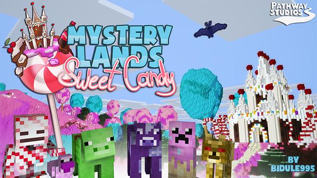 Thumbnail of the Minecraft Bedrock Marketplace product Mystery Lands: Sweet Candy created by Pathway Studios.