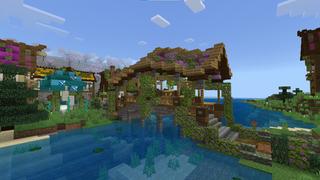 Screenshot of the Minecraft Bedrock Marketplace product Mystical Village created by Pathway Studios.