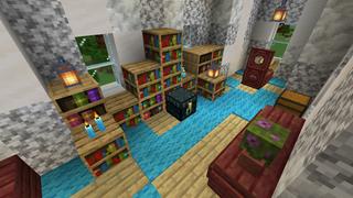 Screenshot of the Minecraft Bedrock Marketplace product Mystical Village created by Pathway Studios.