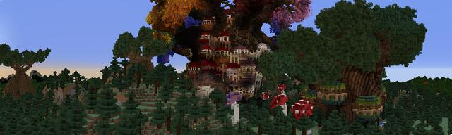 Panorama of the Minecraft Bedrock Marketplace product Nature's Heart created by Pathway Studios.