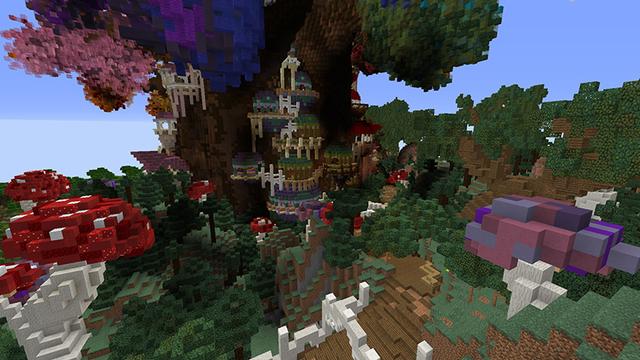 Screenshot of the Minecraft Bedrock Marketplace product Nature's Heart created by Pathway Studios.