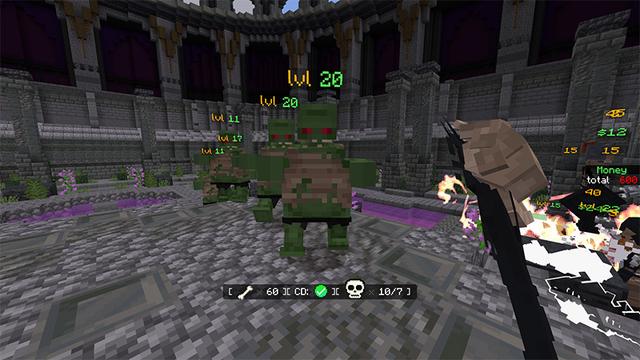 Screenshot of the Minecraft Bedrock Marketplace product Necromancer Arena created by Pathway Studios.