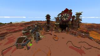 Screenshot of the Minecraft Bedrock Marketplace product Nether Worm Village created by Pathway Studios.
