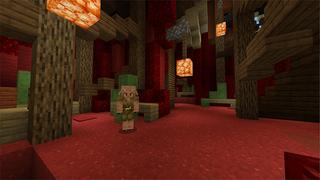 Screenshot of the Minecraft Bedrock Marketplace product Nether Worm Village created by Pathway Studios.