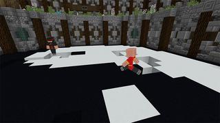 Screenshot of the Minecraft Bedrock Marketplace product Ninja Run created by Pathway Studios.