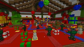 Screenshot of the Minecraft Bedrock Marketplace product North Pole Defense created by Pathway Studios.