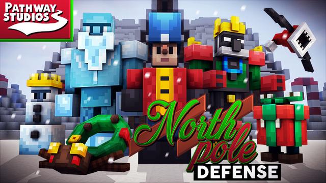 Thumbnail of the Minecraft Bedrock Marketplace product North Pole Defense created by Pathway Studios.