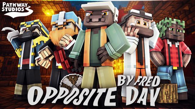 Thumbnail of the Minecraft Bedrock Marketplace product Opposite Day created by Pathway Studios.