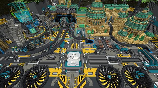 Screenshot of the Minecraft Bedrock Marketplace product Opposite World created by Pathway Studios.
