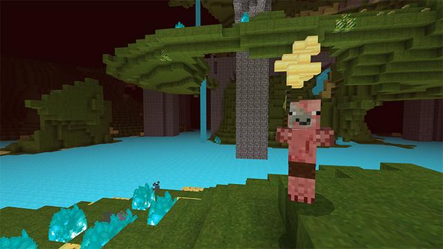 Screenshot of the Minecraft Bedrock Marketplace product Opposite World created by Pathway Studios.