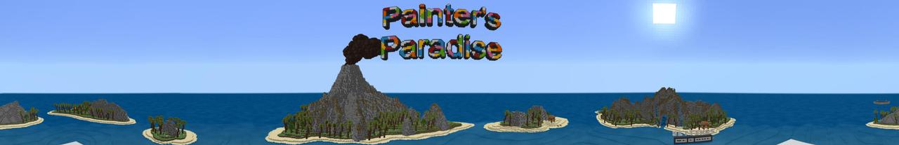 Panorama of the Minecraft Bedrock Marketplace product Painter's Paradise created by Pathway Studios.