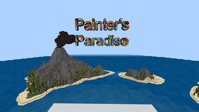 Screenshot of the Minecraft Bedrock Marketplace product Painter's Paradise created by Pathway Studios.