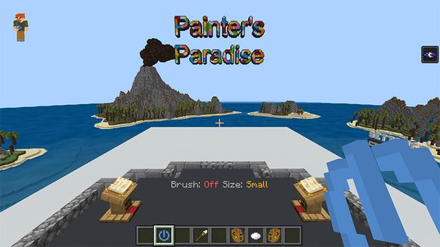 Screenshot of the Minecraft Bedrock Marketplace product Painter's Paradise created by Pathway Studios.