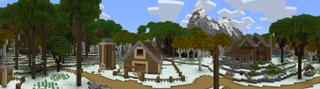 Panorama of the Minecraft Bedrock Marketplace product Pam's HarvestCraft: Winter created by Pathway Studios.