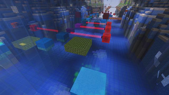 Screenshot of the Minecraft Bedrock Marketplace product Parkour Rush created by Pathway Studios.