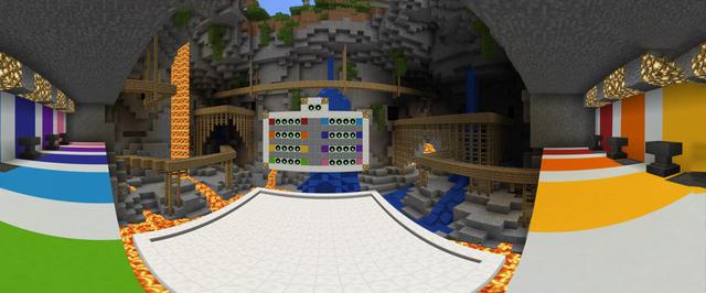 Panorama of the Minecraft Bedrock Marketplace product Pixel Drop created by Pathway Studios.