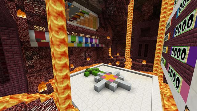 Screenshot of the Minecraft Bedrock Marketplace product Pixel Drop created by Pathway Studios.