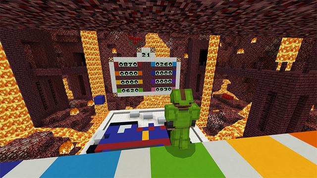 Screenshot of the Minecraft Bedrock Marketplace product Pixel Drop created by Pathway Studios.