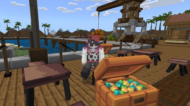 Screenshot of the Minecraft Bedrock Marketplace product RAFTS created by Pathway Studios.