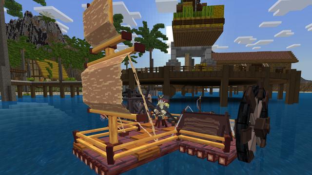 Screenshot of the Minecraft Bedrock Marketplace product RAFTS created by Pathway Studios.