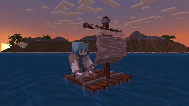 Screenshot of the Minecraft Bedrock Marketplace product RAFTS created by Pathway Studios.