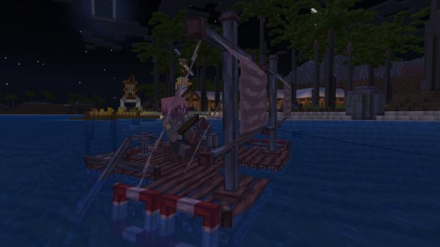 Screenshot of the Minecraft Bedrock Marketplace product RAFTS created by Pathway Studios.