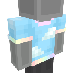 Thumbnail of the Minecraft Bedrock Marketplace product Rainbow Clouds T-shirt created by Pathway Studios.
