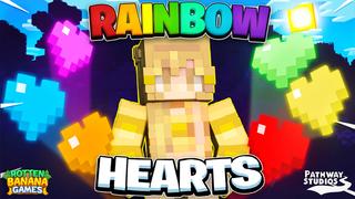 Thumbnail of the Minecraft Bedrock Marketplace product Rainbow Hearts created by Pathway Studios.