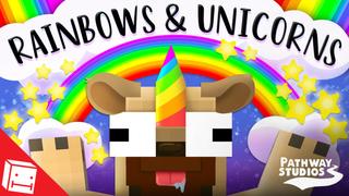 Thumbnail of the Minecraft Bedrock Marketplace product Rainbows and Unicorns created by Pathway Studios.